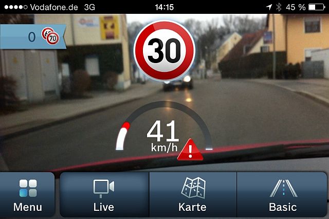Verkehrszeichenerkennung App