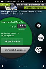 Tanken App vont T-Online