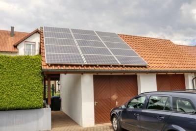 Solaranlage Carport Dach