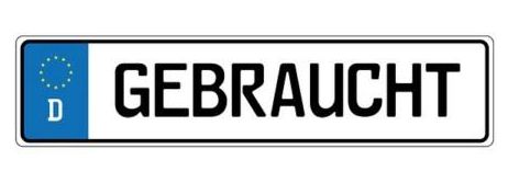 Gebraucht Schild