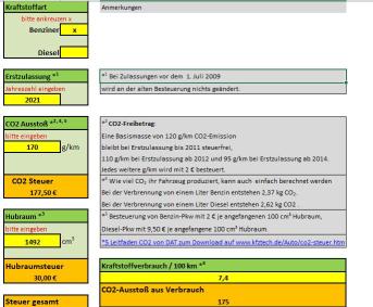 Kfz--Steuerrechner2021 Screenshot 