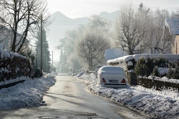 Winterliche Straße