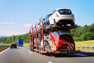 Autotransport für den Export