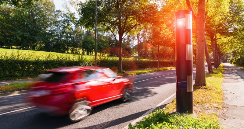 Blitzer im Verkehr