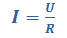 Formel Ohmsches Gesetz I=U/R