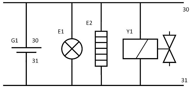 aufgelöster Schaltplan