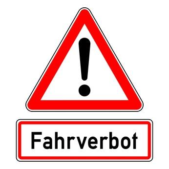 Fahrverbot Schild