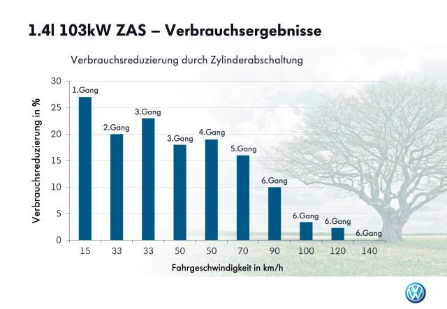 Verbrauchs Diagramm VW