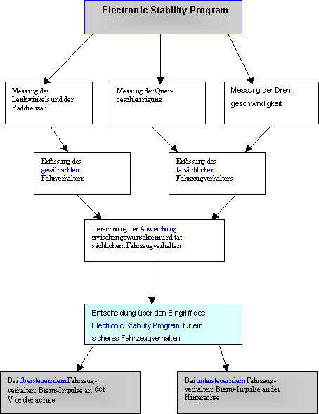 Elektronisches Stabilitätsprogramm ESP