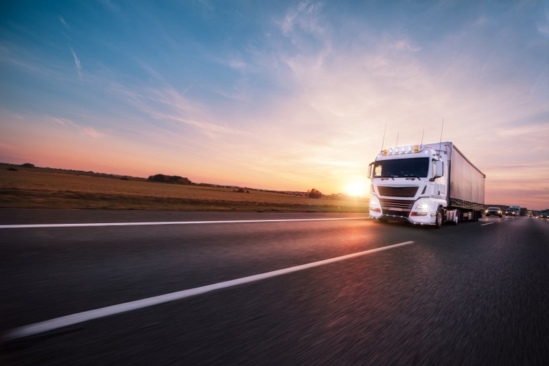 Lkw auf Autobahn