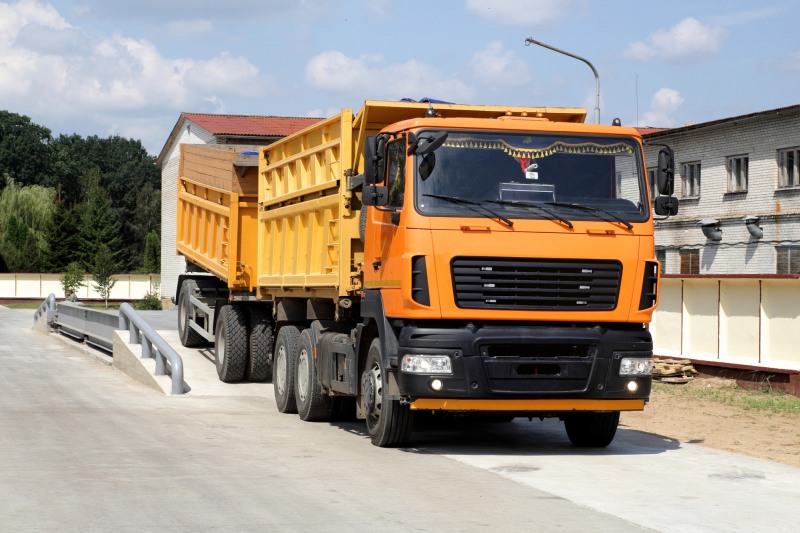 Lkw auf Waage