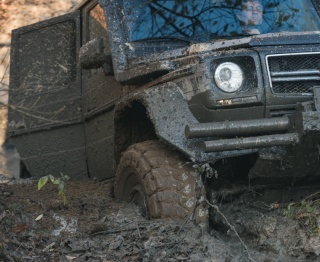 Jeep im Schlamm